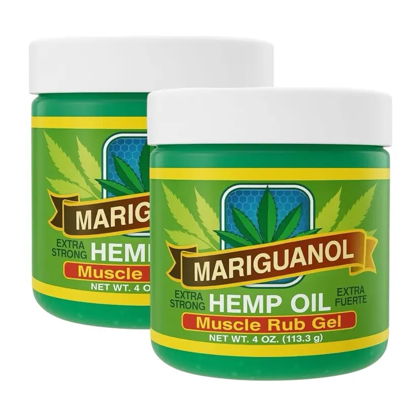 Mariguanol muscle rub gel- Herbal Massage Gel 4oz – Warming Body Massage Formula for Relaxation & Skin Care, 125 g, PACK OF 2