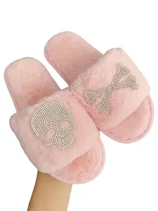 Halloween Slippers Soft Comfortable Lightweight Design Ghost Cartoon Skull Pattern Ideal for Men Women Holiday Footwear