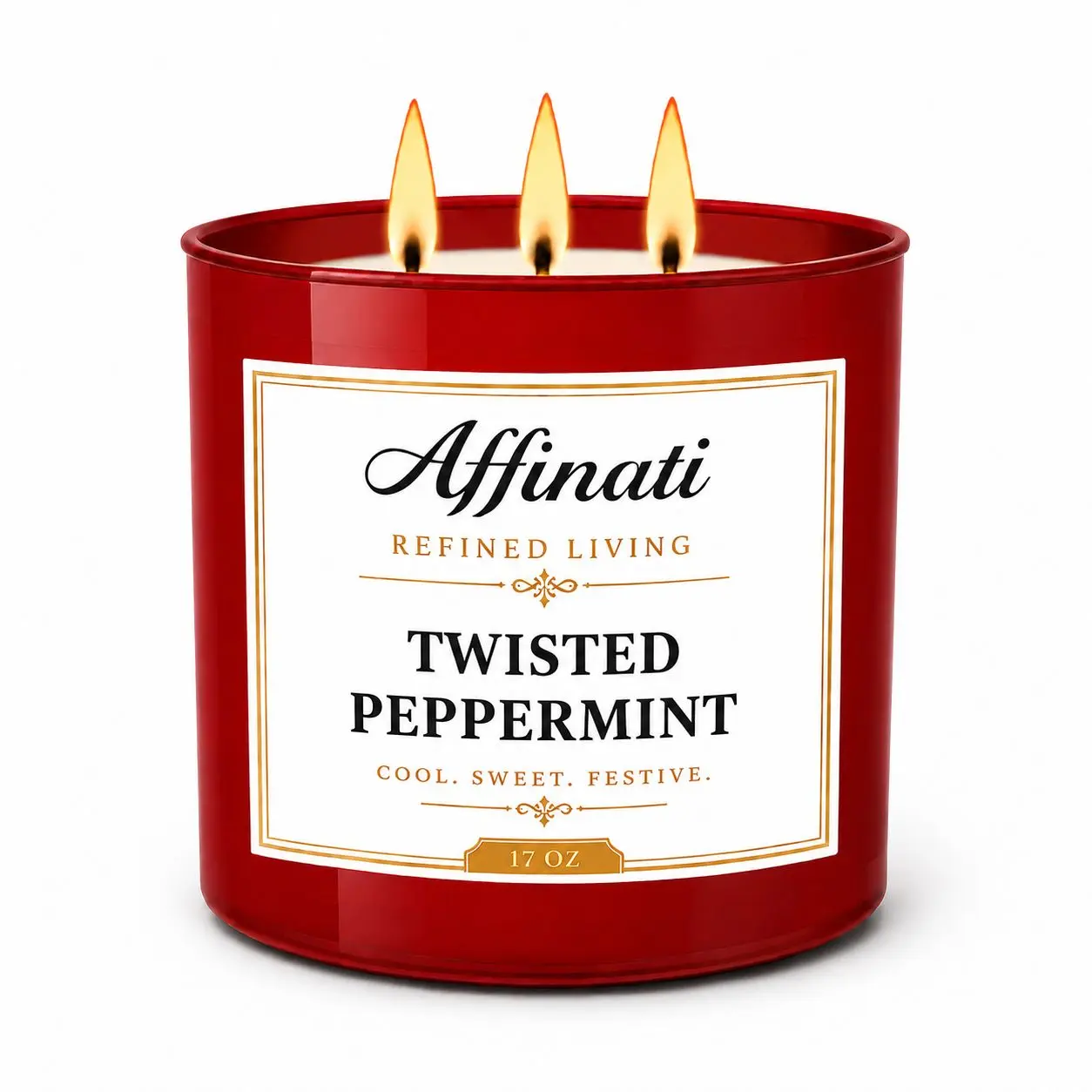 Twisted Peppermint 3-Wick Candle