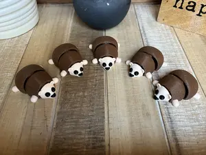 Miniature Flexi Hedgehog - 5 Pack - 2.25 Inches - Desktop or Fidget Toy - 3D Printed