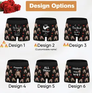 Custom Face boxers,Personalize Photo Underwear For Men,"I Licked It So It'S Mine",Custom Men Underwear,Personalized Photo Gifts For Him/Men psd girls psd boxers Fabric Menswear