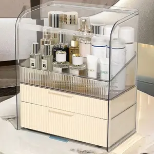 Makeup Storage Organizer Box Large  Display Cases  and   Organizer Countertop Skincare Organizer