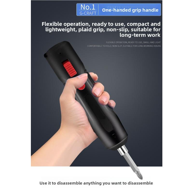 Multifunctional electric screwdriver with a portable straight handle, featuring manual and electric modes that can be switched freely—an essential tool for phone and computer disassembly, home appliance repair, and DIY assembly.