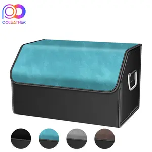 Collapsible Car Trunk Organizer, Portable Foldable Car Storage Box with Lid, Multipurpose Car Interior Accessories for SUV, Sedan, and Van
