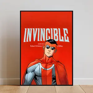 Omni-Mark Unframed Poster Canvas – A Must-Have for Invincible Fans, Perfect for Offices, Game Rooms, and Collector Displays