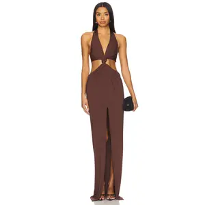 NBD The Donyale Gown in Brown
