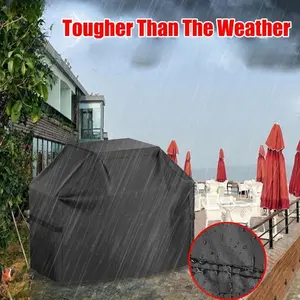 Grill Cover,58 inch BBQ  Grill Cover for Outdoor Grill, Waterproof, Anti-UV, Rip-Proof, Fade Resistant Material, Barbecue Cover Black