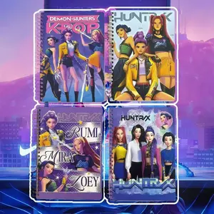 Demon Girl Group Coil Notebook A5 Creative Student Classroom Notepad Learning Stationery Color Pages Horizontal Lines Spiral Notebook Journal