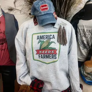 America Needs Farmers Sweatshirt, Farmers Wife Gifts,Farm Shirt, Ag Shirt, Agriculture Gifts, Farmer, Farmer Gifts, Corn Shirt, Support Farm