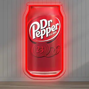 Can Sign Wall Decor Neon Light, Single Color LED Signage, USB Powered, Led Neon Lights, Decorative Neon Light, Perfect for Garage, Auto Repair Shop, Man Cave Decoration