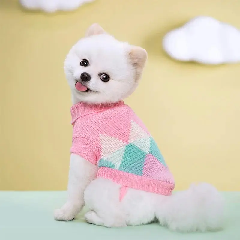 Knitted Dog Sweater, Warm & Comfortable Pet Clothes, Pet Costumes, Dog Pullover, Puppy Supplies, Dog & Cat Clothing, Winter Dog Clothes