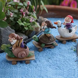 Dwarf Design Garden Decoration, Garden Gnomes, Garden Gnome Statue, 1 Box Creative Garden Bonsai Decoration, Hand-painted Resin Crafts, Home Decor Supplies