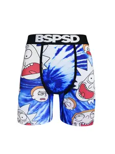 Men's Sweat-Wicking Sports Underwear Briefs Cartoon Print Design Flexible Fit for Activities, Ideal for Running/cycling, Underwear All Seasons