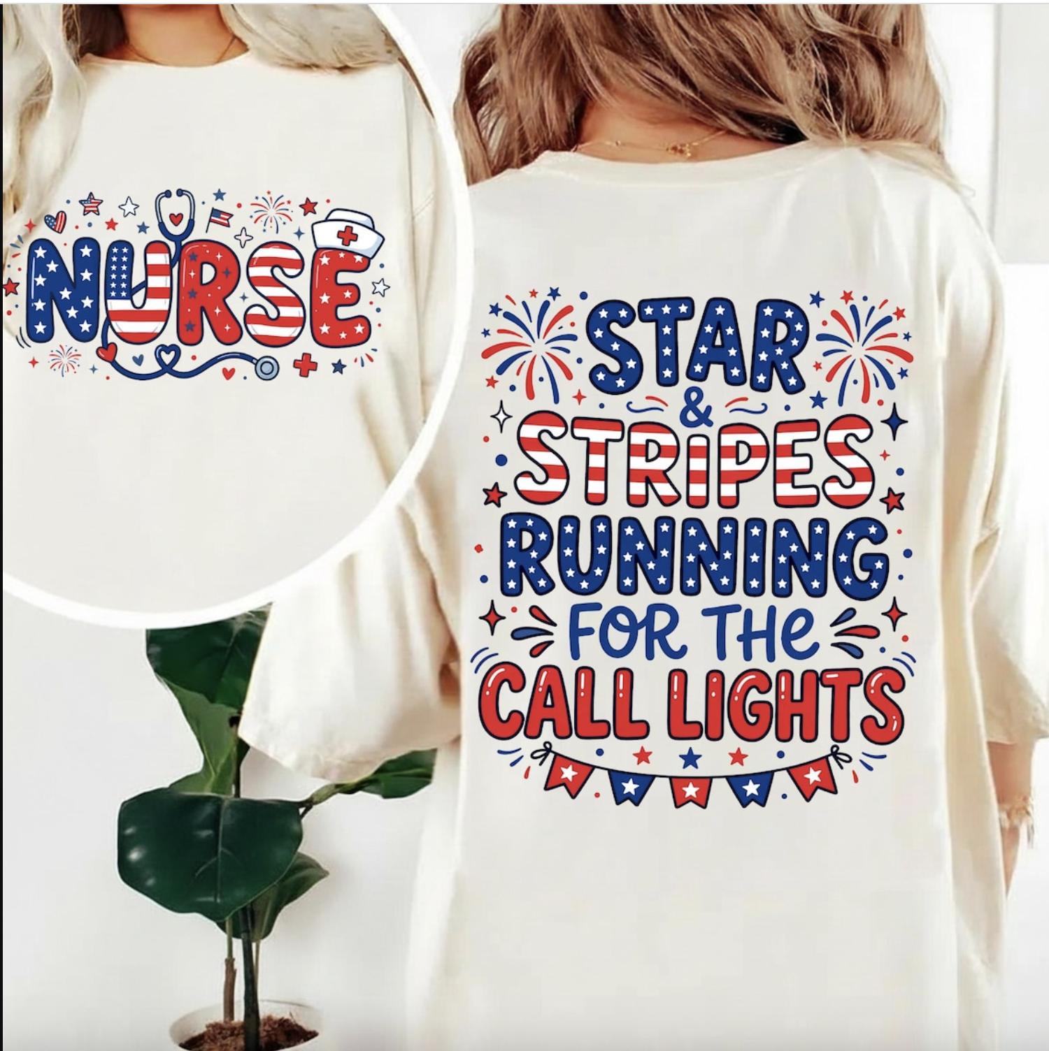 4th of July Nurse T-Shirt, American Nurse Tee, American Flag Nurse Shirt, Independence Day Tee, Fourth of July Nurse Gifts, Nursing Hoodie For Her