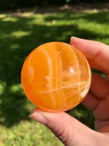 Orange Calcite Sphere