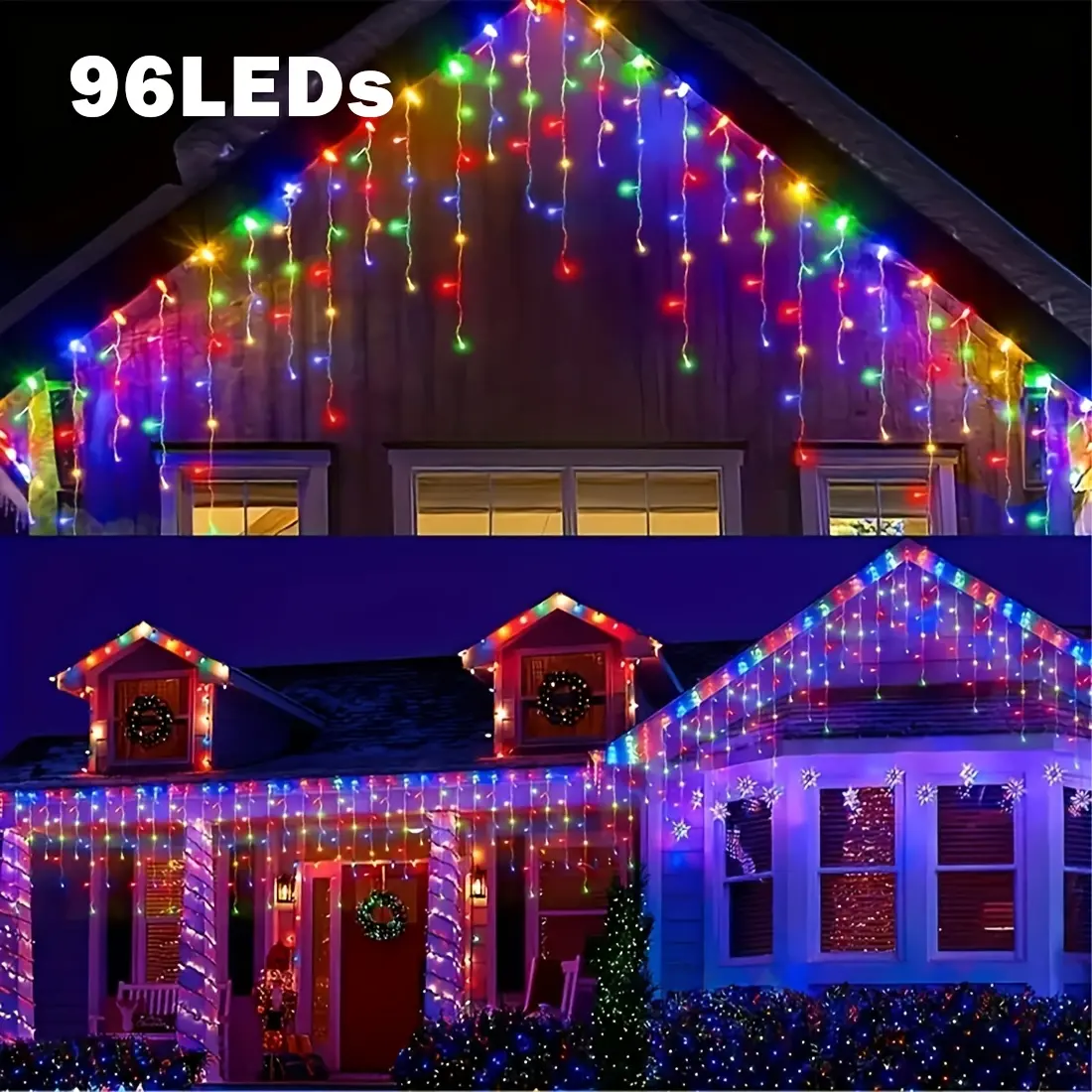 Solar Powered Smart LED Sensor String Lights - Aurora Aesthetic, 8 Lighting Modes, Multiple Colors, 96/160 LEDs, Batteries & Cells Included, Suitable for Gardens, Courtyards, Christmas, Backyard Glow Up, Camping, Yes