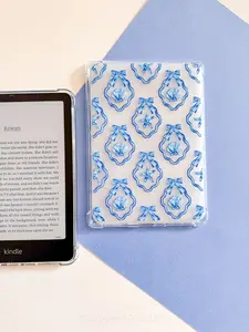 Framed Coquette Blue Shells Kindle Case - Unique Design for Your Device
