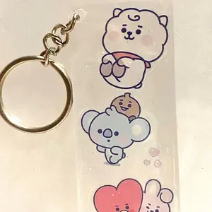 BT21 resin keychain Plastic
