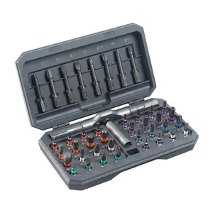 42-In-1 Precision Magnetic Multipurpose Screwdriver Set, Switchable Ratchet Mechanism, T-Type Handle, Hex Wrench Kit, Heavy-Duty Multi-Tool for Electronics & Home Appliances, Screwdriver Bits