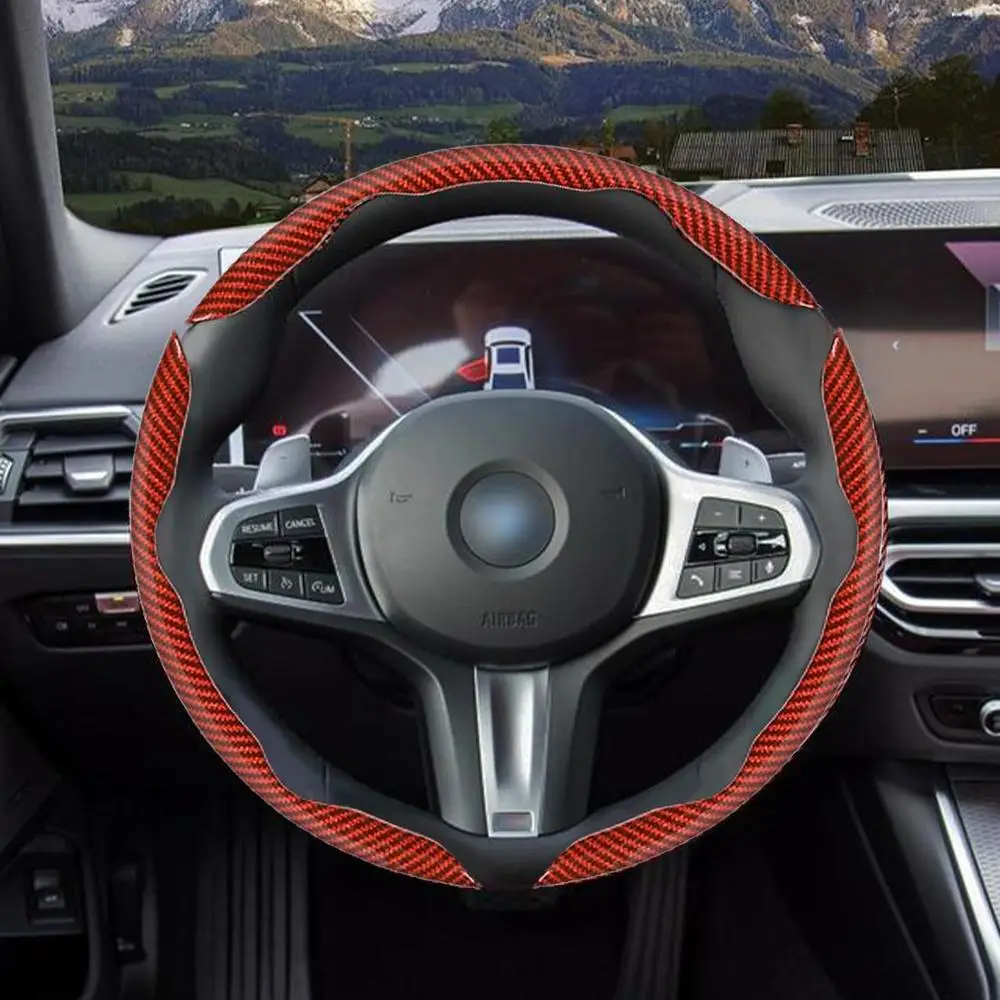 Car Steering Wheel Cover, Breathable Non-slip Car Steering Wheel Protector, Car Interior Accessories for Women & Men, Automotive, Steeringwheelcover,