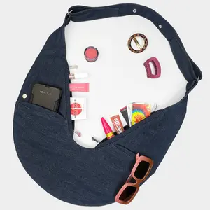 Classic Denim Sash Bag - Classic Design, Versatile Use, Ideal for Everyday Wear, Lightweight and Durable Material