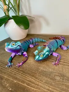 3D Printed Articulated Lizard Toy