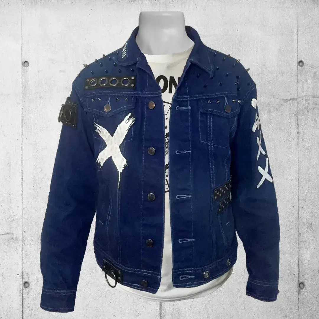 Royal Blue Punk Rock Battle Jacket (The Forsaken)
