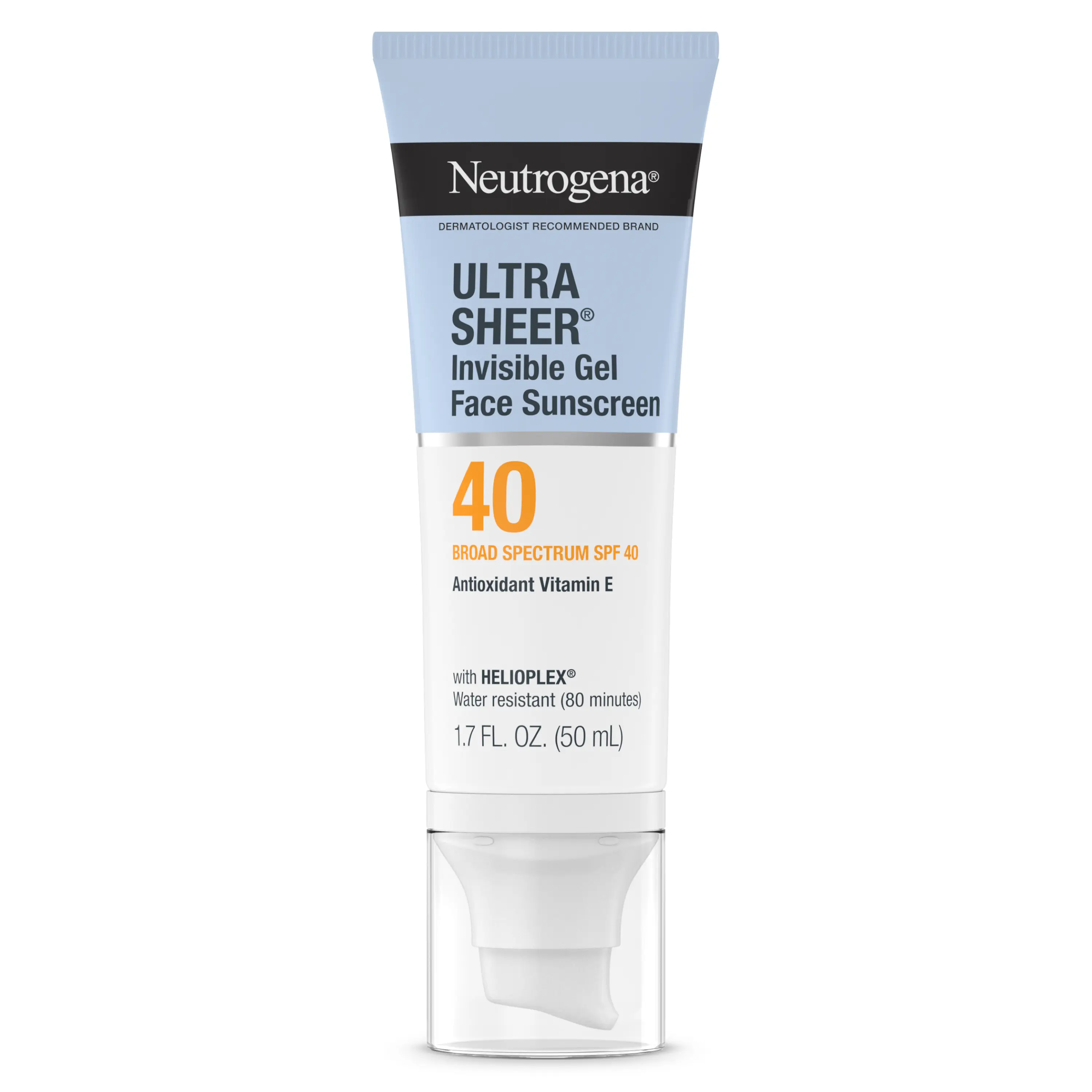 Neutrogena Ultra Sheer Invisible Gel Face Sunscreen Broad Spectrum SPF 40, 1.7 Oz Neutrogena Ultra Sheer Invisible Gel Face Sunscreen Broad Spectrum SPF 40, 1.7 Oz