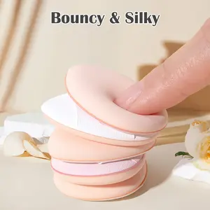 10 Counts Thumb puffbrush, random color. Mini makeup eggs do not hold makeup. Precise contouring and concealing tool for facial details