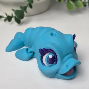 3d Printed Dolphin w/ Cute Lashes