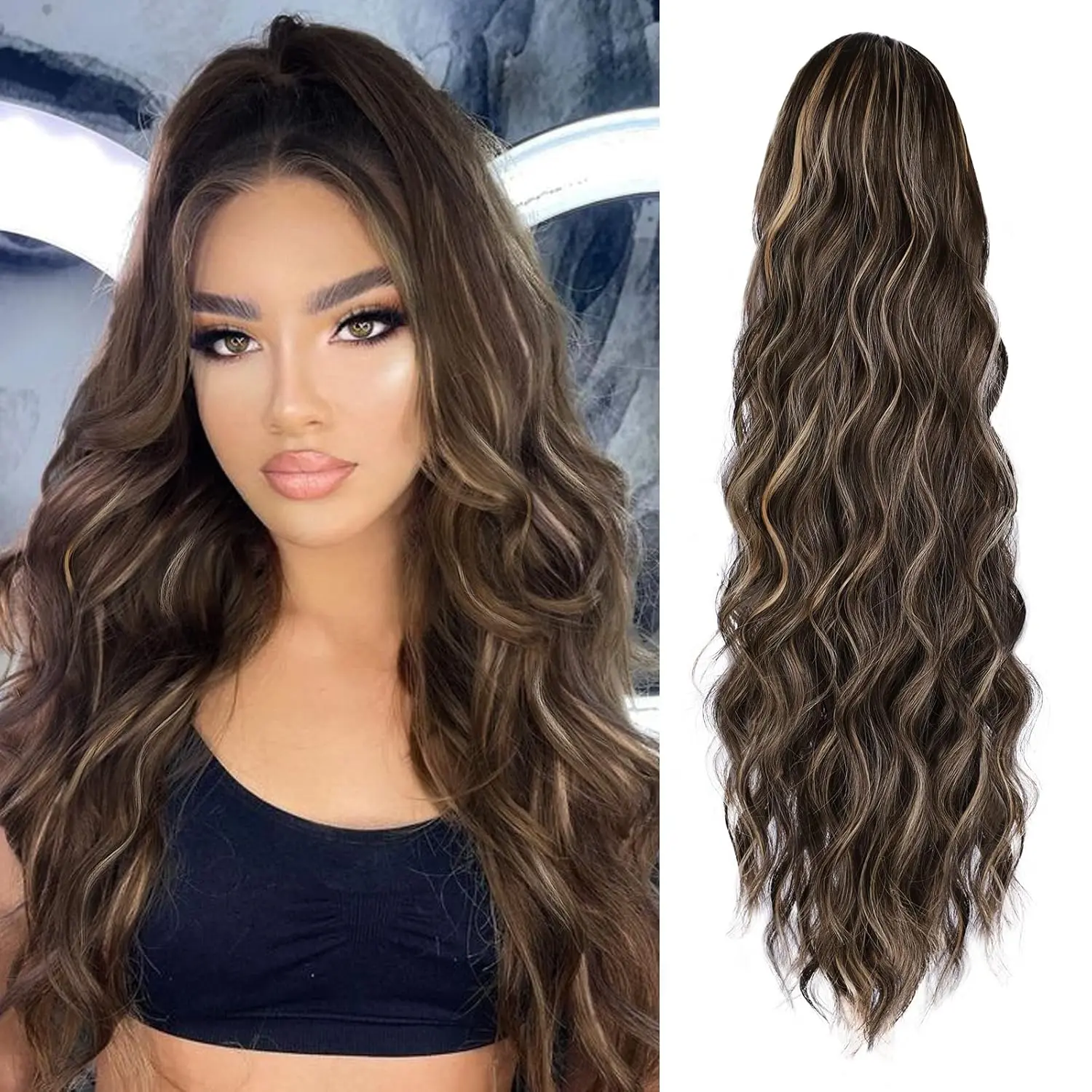 Deep Brown with Dirty Blonde