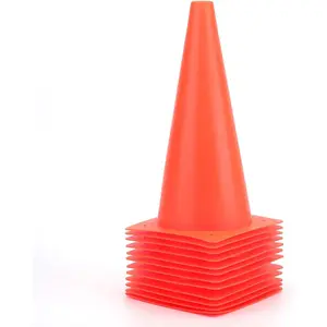12 Inch Traffic Training Cones Plastic Safety Parking Cones Agility Field Marker Cones for Soccer Basketball Football Drills Training Outdoor Sport Activity & Festive Events 6 Colors