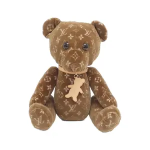 Pre-owned Louis Vuitton Velvet Small Leather Goods Doudou Teddy Bear Velour Doll