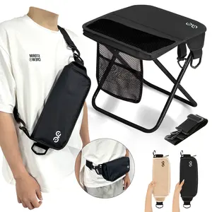 Camdoor Mountaineering and Hiking portable Stool, Must buy for Christmas, waist bag, Chest bag, 1.5 lbs ultra light, foldable Stool with Carry Bag, Hold Up to 500 LBS,  Outdoor chair with pocket,  Travel, BBQ, Fishing, Beach, Valentine's Day Present