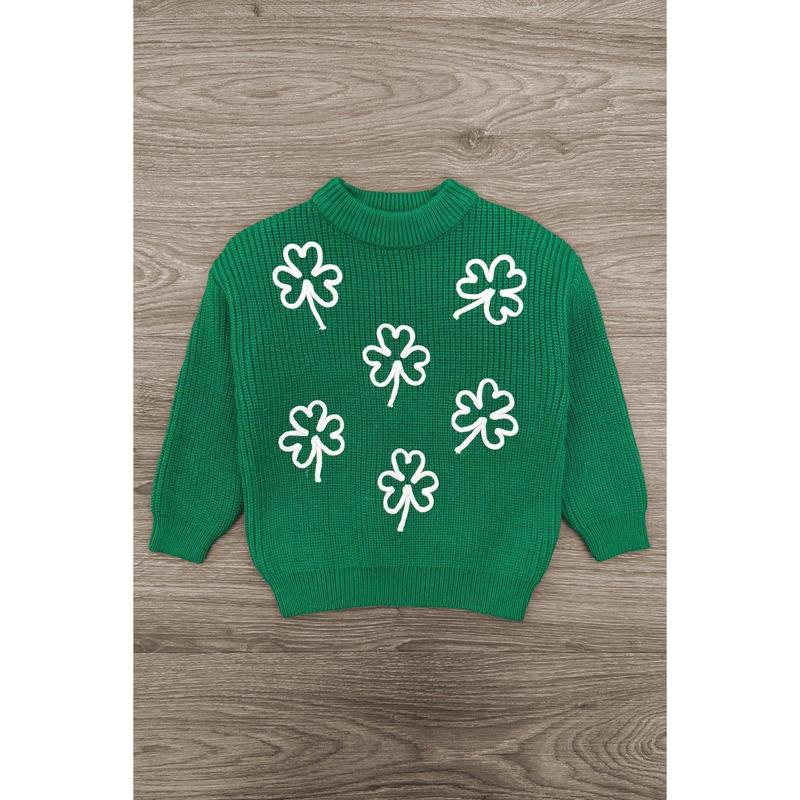 Mom & Me - Shamrock Knit Sweater Mom & Me - Shamrock Knit Sweater