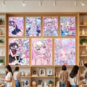 Anmie N-Needy Girl O-Overdose Game Poster HD Heavy-Duty Self-Stick Waterproof Wall Decor Tool-free durable Conceals wall flaws elevates style for living rooms bathrooms & kitchens