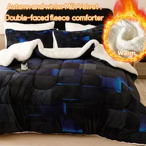 Premium Comfort Winter Quilt Soft Skin-Friendly Bedding Machine Washable Quilted Suitable for Modern Minimalist Bedroom Rustic Decor Perfect Holiday Gift