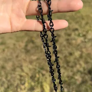 Black Barbed Wire Necklace
