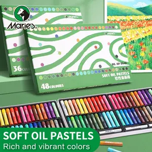 Maries Oil Pastel Chalk Crayon Set, 48 Vibrant Colors, Ideal for Crafts Sketching Coloring, Creamy Texture, Perfect for Students Beginners Artists