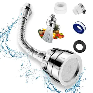Kitchen Faucet Sprayer Attachment 360° Rotatable Anti-Splash Water Saving Tap Head with Universal Adapter Set for Sink Accessories Tools