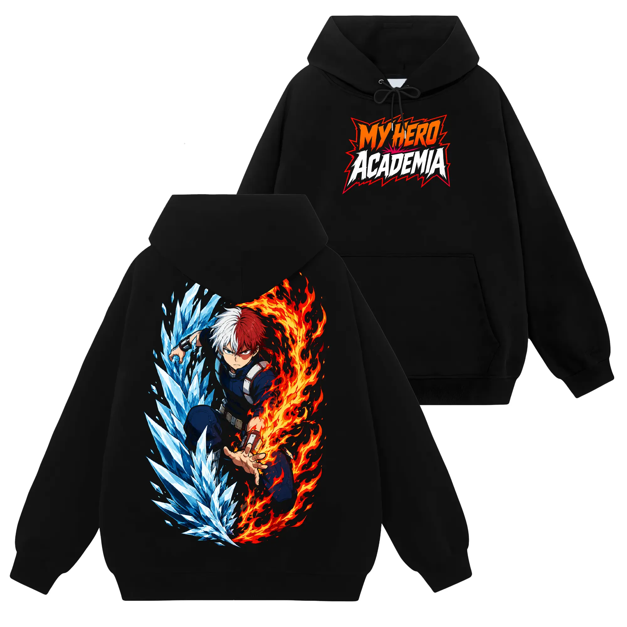 [Shinobi Shop] Shoto Todoroki - My Hero Academia #103 Hoodie T-Shirt Sweatshirt, Retro Vintage Unisex Graphic 90s Cotton, Gift For Wibu, Anime Manga Y2K Streetwear Fabric Womenswear