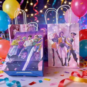 Gift Bag Set Anime Children's Birthday Party Biscuit Candy Packaging Bag Gift Storage Party Supplies