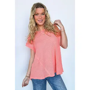 Free Flow Raw Edge Knit Top - BACK IN STOCK