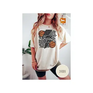 Comfort Colors Basketball Game Day Shirt: Basketball Mom Fan Tee