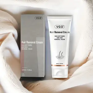 VGO Hair Removal Lotion Cream,120ml/4.00zBody Care Unisex-A2 Wax Gentle Plant Jojoba body skin hair  remover  cream Cosmetic Olive removedora de bello