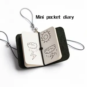 2026 Aesthetic Tiny Pocket Leather TN Notebook, Creative Handmade Kraft Mini Travel Journal, Multi Purpose Portable Mini TN Planner for Scrapbooking Daily Notes Jewelry Display Teen Girls Travel Carry