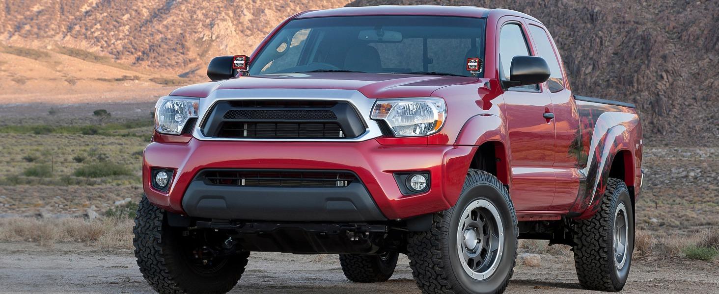 Nilight Ditch Light Brackets Hood Hinges Mount Bracket Kit for Auxiliary Offroad LED Pod Work Lighting on Toyota Tacoma 1995 1996 1997 1998 1999 2000 2001 2002 2003 2004