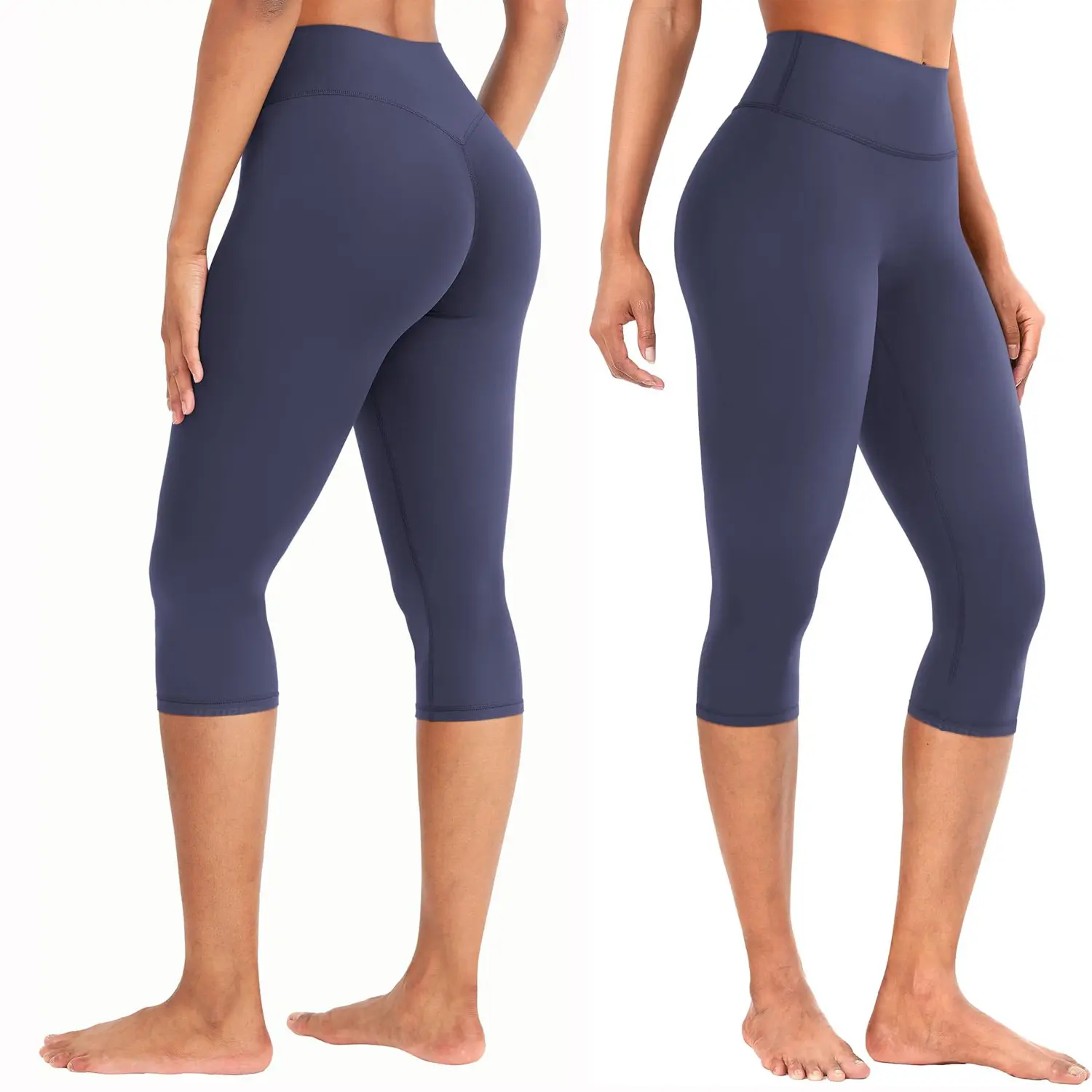 Jetjoy Capri Leggings Women Workout Capri Pants, Gym Booty Biker Shorts Capri Leggings for Women, Buttery Soft High Waisted Leggings for Gym Yoga Workout Full Length Capri Buttery Soft Yoga Pants for Athletic