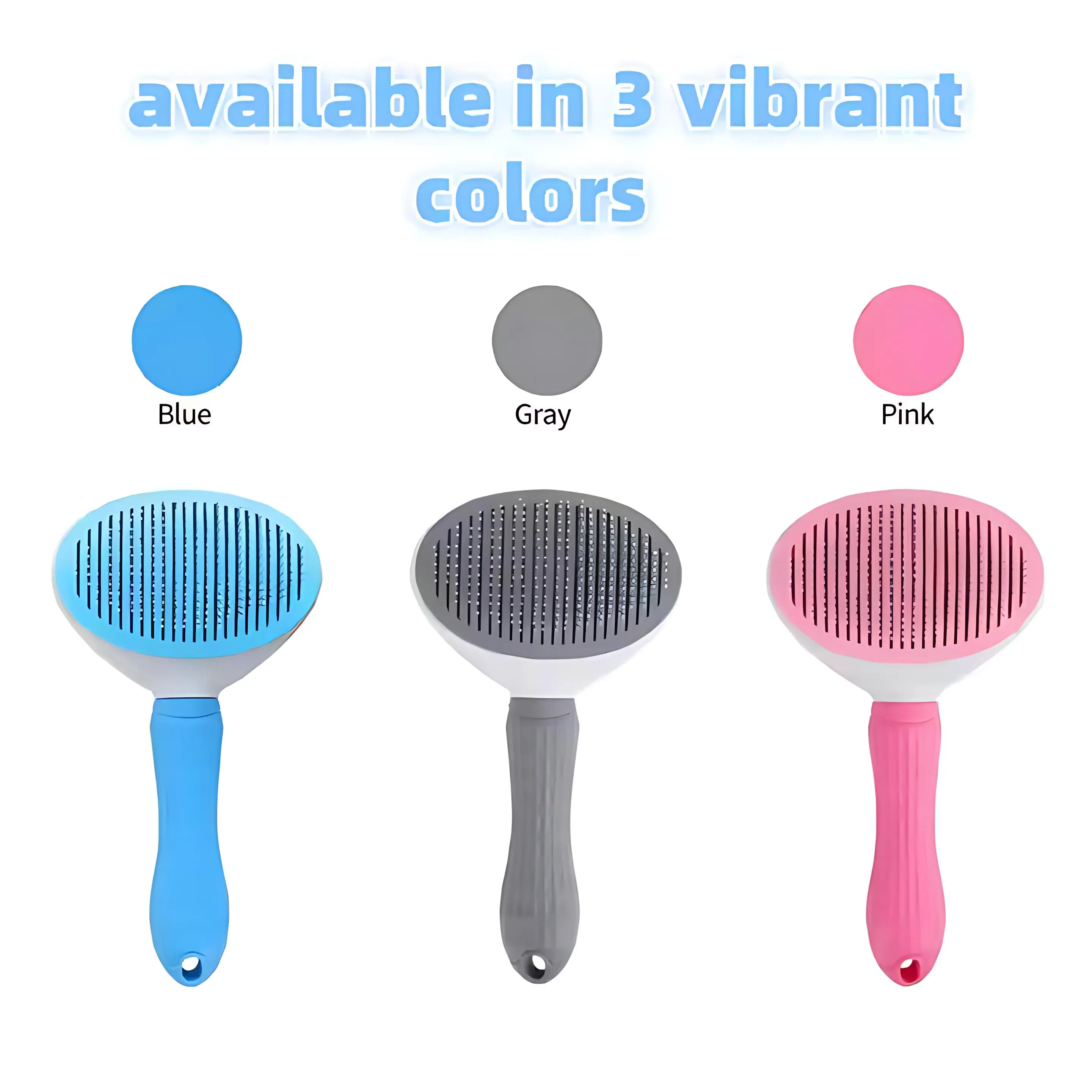 Flexible Stainless Steel Needle Comb for Pet Grooming