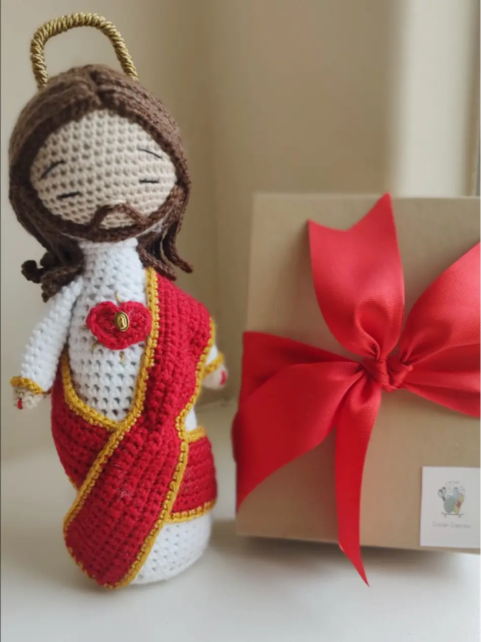 Sagrado Corazon of Jesus Crochet Amigurumi
